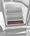Prest-O-Fit 5-3091 Decorian Step Huggers For RV Landings Sierra Brown 10 In. x 23.5 In.