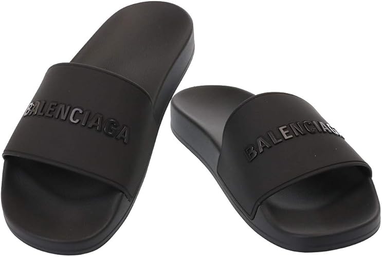 Amazon バレンシアガ サンダル メンズ Balenciaga ラバー 5656 W1s84 1000 ブラック 並行輸入品 ファッションサンダル