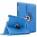Fintie Rotating Case for iPad 4th Generation (2012 Model), iPad 3rd Gen (2012 Model), iPad 2 (2011 Model) 9.7 inch Tablet - 360 Degree Rotating Smart Stand Cover Auto Wake/Sleep, Blue