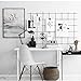 Kaforise Wire Wall Gird Panel, Frameless Inspirational Quotes Photo Artwork Display, 4 Nails, Size 31.5