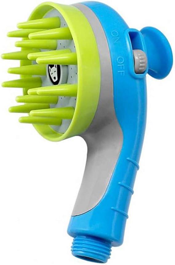 WXQKD Pet Bathing Sprayer Scrubber, Dog Bath Shower Sprayer,Pet Bathing Tools,Blue Amazon.co.uk