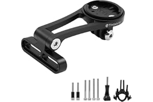 Thinvik Out-Front Extended Bike Computer Mount for Wahoo,Adjustable Angle Combo Mount for Wahoo Mini Wahoo Elemnt & Elemnt Bolt,Elemnt Roam GPS Bike Computer - CNC Aluminum Alloy