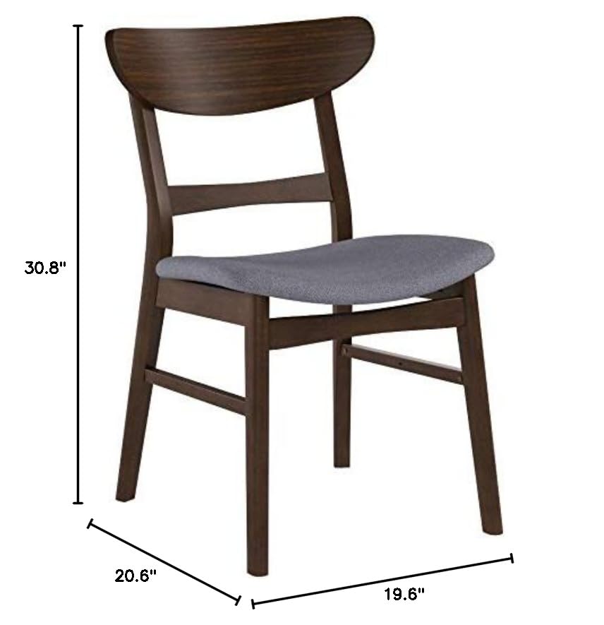 Christopher Knight Home Idalia Dining Chairs, 2Pcs Set, Dark Grey