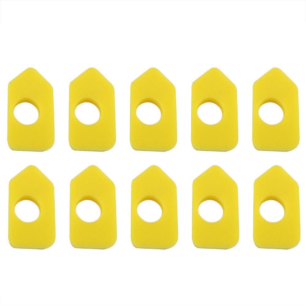 TOPINCN Air Filter Yellow Foam Replacement for Briggs Stratton 986434 Sponge Parts Accessories 10Pcs