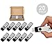 TOPESEL 20PCS 4GB Bulk USB 2.0 Flash Drives Swivel Memory Stick Thumb Drives Pen Drive (4G, 20 Pack, Black)