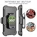 BENTOBEN S6 Edge Case, Galaxy S6 Edge Case, Shockproof Heavy Duty Protection Hybrid Rugged Rubber Case Built-in Rotating Kickstand Belt Swivel Clip Holster Cover for Galaxy S6 Edge/SM-G925 (Black/Red)