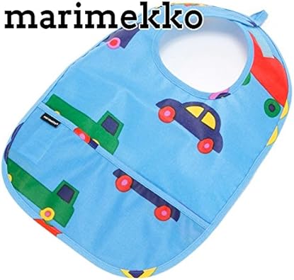 Amazon マリメッコ Marimekko よだれかけ ビブ スタイ ベビー ブーブー 車柄 Pikkku Bo Boo ビニールコーティング ブルー 513 Marimekko マリメッコ シューズ バッグ