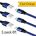 Iphone Cable Catosi 6ft 3pack 8pin Lightning Cable Nylon Braided Iphone Charger Cable USB Charger Cord Compatible with iPhone X / 8 / 8 Plus / 7 / 7 Plus / 6 / 6 Plus/6s/6s plus /SE/5s/5c/5 (blue)