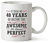40th Birthday Gifts For Women Forty Years Old Men Gift Happy Funny 40 Mens Womens Womans Wifes Female Man Best Friend Basket 1978 Male Unique Ideas 78 Woman Wife Gag Dad Cute Girls Guys Good Husband