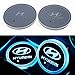 Auto Sport 2PCS LED Cup Holder Mat Pad Coaster with USB Rechargeable Interior Decoration Light Fit Hyundai Accessories