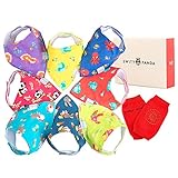 8 Pack Baby Boy Bibs Bandana Drool Set - Super Soft And Absorbent Perfect for Newborn Baby Girls And Boys - Great For Drooling and Teething
