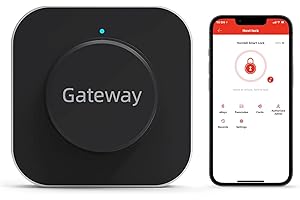 Hornbill G2 Gateway for Smart Door Lock, Wi-Fi Bridge for Keyless Entry Electronic Smart Deadbolts, Remote Control Bluetooth Lock Compatible with TTLock App, Work with Alexa and Google Assistant