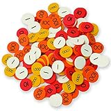 Crystal Springs Books Place Value Disks (1-3) 140 Disks, 35 for Each 4 Values, Singapore Math (402647)