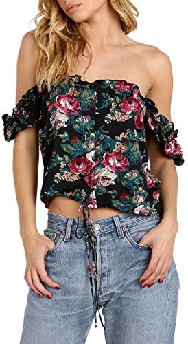 Auguste The Label Havana Nights Stevie 70's Crop Top Vintage Hea