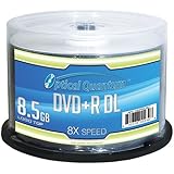 Optical Quantum OQDPRDL08LT 8X 8.5 GB DVD+R DL Double Layer Recordable Blank Media Logo Top