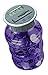 Teacher's Choice Digital Coin Bank Savings Jar - Automatic Coin Counter Totals All U.S. Coins Including Dollars and Half Dollars - Original Style, Transparent Purple Jar