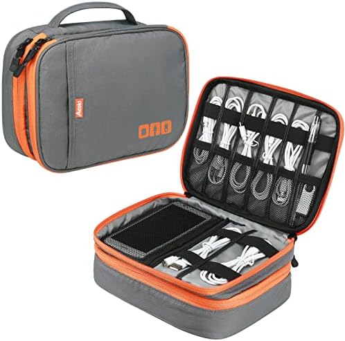 Acoki Travel Carry Bag,Double Layer Electronic Accessories Thicken