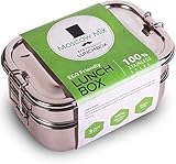 Stainless Steel Lunch Box Premium - 100% Food Grade Premium Stainless Steel Lunch Bento Tiffin Box for Kids & Adults - 3 Compartment Food Container Lunch Bento Box