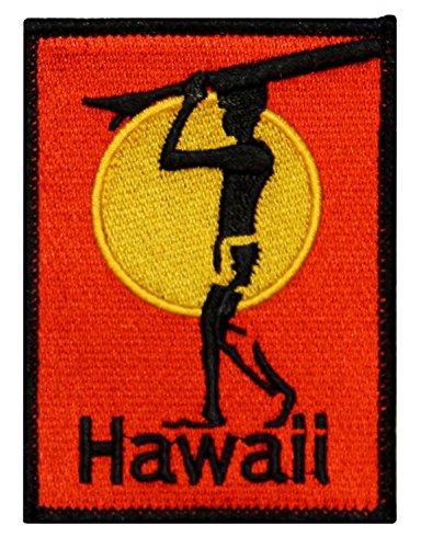 Hawaii Surfboard Beach Bum Wave Rider Ocean Surf Sew On Applique Patch