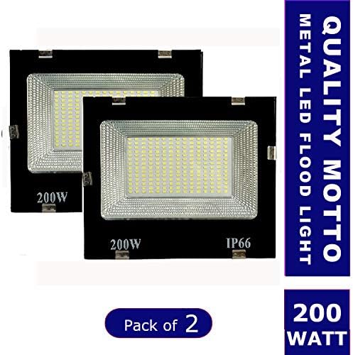 Quality Motto 200w Led Flood outdoor Waterproof light - pack of 2