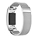 Fitbit Charge 2 Band, Reignet Milanese Loop with Unique Magnet Lock,Stainless Steel Replacement Accessory Bracelet Band for Fitbit Charge 2 band/Charge 2 Bands/Fitbit Charge 2 - Silver