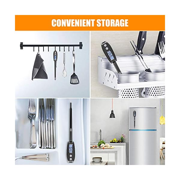 Cocoda-Meat-Thermometers-52-Inches-Digital-Food-Thermometer-with-Instant-Read-Waterproof-Backlit-LCD-Screen-Cooking-Thermometer-for-Kitchen-Smoker-Grill-BBQ-Hot-Cold-Water-Milk-Jam-Deep-Fry Cocoda Meat Thermometers, 5.2 Inches Digital Food Thermometer with Instant Read, Waterproof, Backlit LCD Screen, Cooking Thermometer for Kitchen Smoker Grill BBQ Hot Cold Water Milk Jam Deep Fry