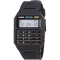 Casio Men's Twincept Databank ANI-Digi Resin Watch Black CA-53W-1Z