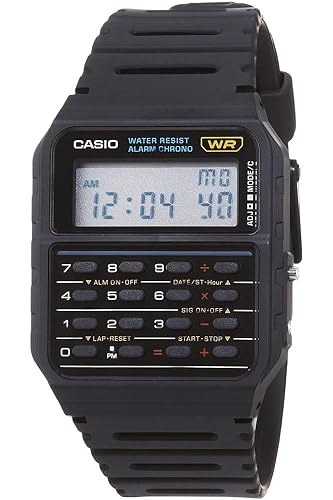 Casio CA-53W-1CR Vintage Calculator Watch | 8-Digit Calculator | 1/100 ...