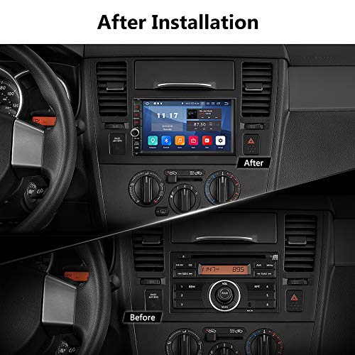 Android 9.0 Double Din Car Stereo, Double Din Car Head Unit,Eonon Car Audio with Bluetooth 5.0, 7 Inch 32GB ROM Car GPS Navigation Head Unit, Support Fastboot, WiFi Connection (NO DVD/CD)- GA2176