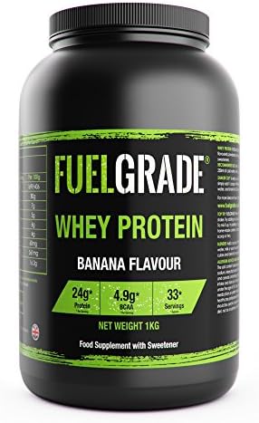 FUELGRADE Whey Protein Nutrition Supplement Powder (Banana, 1kg)