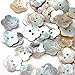 FACILLA® Lot 100 Mother of Pearl Flower Shell Sewing Button 15mm HOT