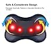 Tomight Shiatsu Massage Pillow with Heat is Perfect for Releasing Stress, Aches, Tension and Knots, Neck Shoulder & Back Massager with Heat