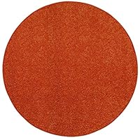 Ambiant Pet Friendly Solid Color Area Rug Orange -3