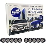 DRL 550 AUTO Daytime Running Spot Lights - Matt Black, Auto On/Off UK Legal