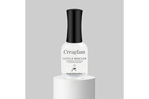 CREAGLAM Cuticle Remover Liquid, Instant Cuticle Softener for Dry Damaged Nails - No Tool No Soaking Required, Moisturizing & Repair Formula, 0.5 Fl Oz