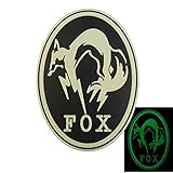 Glow Dark Metal Gear Solid Fox Hound Ground Zeroes PS4 Xbox Cosplay PVC Velcro Patch