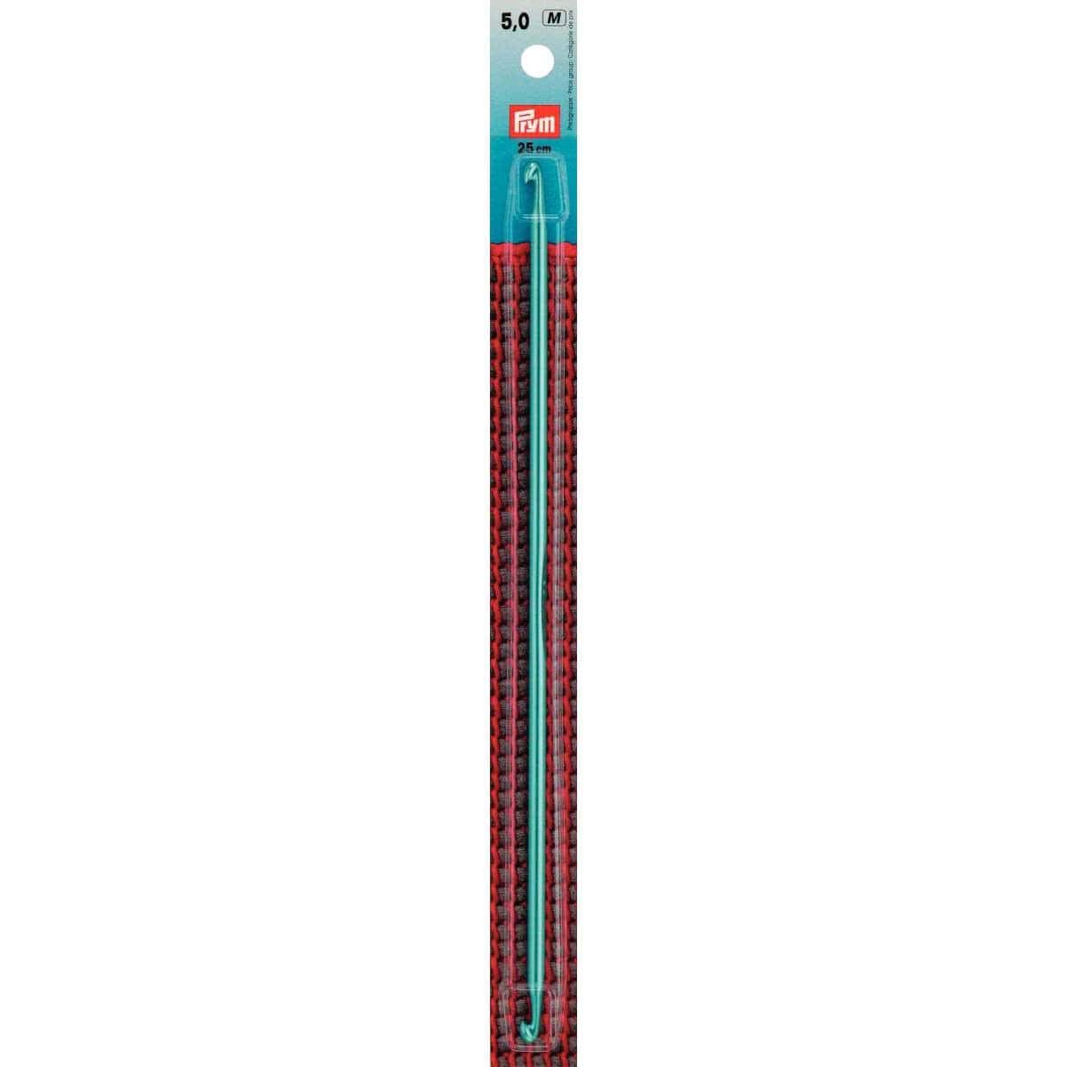 Prym Tunisian Crochet Hook, Aluminum, Turquoise, 5 mm, 195286