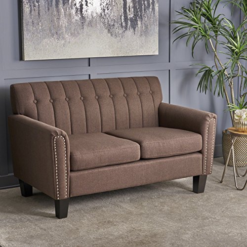 Christopher Knight Home 303937 Jacopo Loveseat, Dark Brown/Dark Brown - Thumbnail 2
