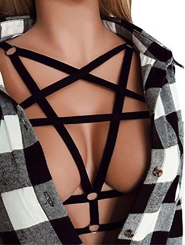 Fashion Women Elastic Bra Alluring Harness Cage Strappy Hollow Out Bustier Bandage Bralette Kelry