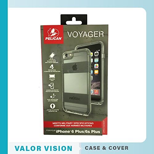 NEW Pelican Voyager iPhone 6 Plus / 6s Plus Case-Cover-Protector-Holster (Gray)