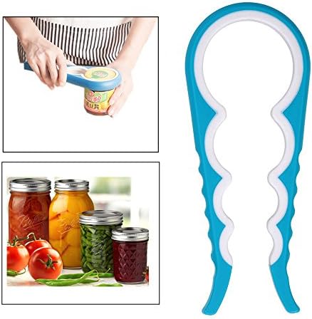 Jar can opener Xjoyous Premium Quality Opener Get Lids Off Easily Jar Openers for Seniors Multiple Size Grip (blue)