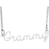 HUTIMY Grammy Necklace Gifts for Women Grandmother Jewelry from Granddaughter Birthday Mothers Day Best Grammy Necklace