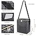 Lunch Bag, 11L Leakproof Insulated Lunch Box with Thermal Liner and Waterproof Reusable Lunch Bag for Women and men, Lunch Cooler with Adjustable Shoulder Strap College Picnic Beach Work(Black)