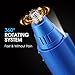 Professional Nose Ear Hair Trimmer Clipper with Vacuum Cleaning System and LED Light, Waterproof Dual Edge Blades for Easy Cleansing