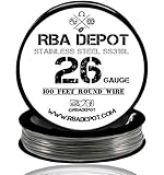 [RBA DEPOT] 26 GAUGE AWG PREMIUM STAINLESS STEEL SS316L WIRE [100FT]