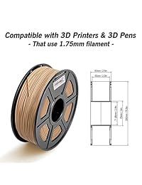 Filamento 3D para impresora de madera de héroe PLA de 0.069 in, 1 KG (2,2 lb), precisión dimensional +   0.001 in