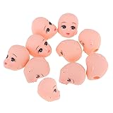 Fityle 10pieces Vinyl Baby Doll Head for Artist