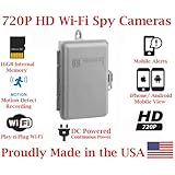 SecureGuard 720p HD Wi-Fi Wireless IP Outdoor Electrical Utility Box Hidden Security Nanny Cam Spy Camera with 32GB Memory