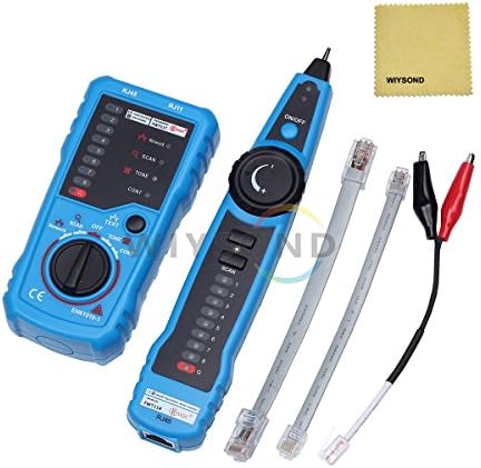 Wiysond Bside FWT11 Handheld Multi-functional RJ45 RJ11 Network Telephone Cable Tester Wire line Tracker Continuity Check Strippers