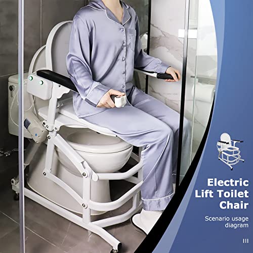 YHK Electric Toilet Lift Chair，Incline Raised Lifter Fort he elderly